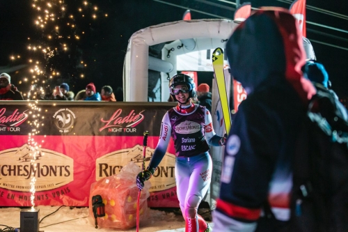 Doriane Escané met le feu à Val d'Isère !